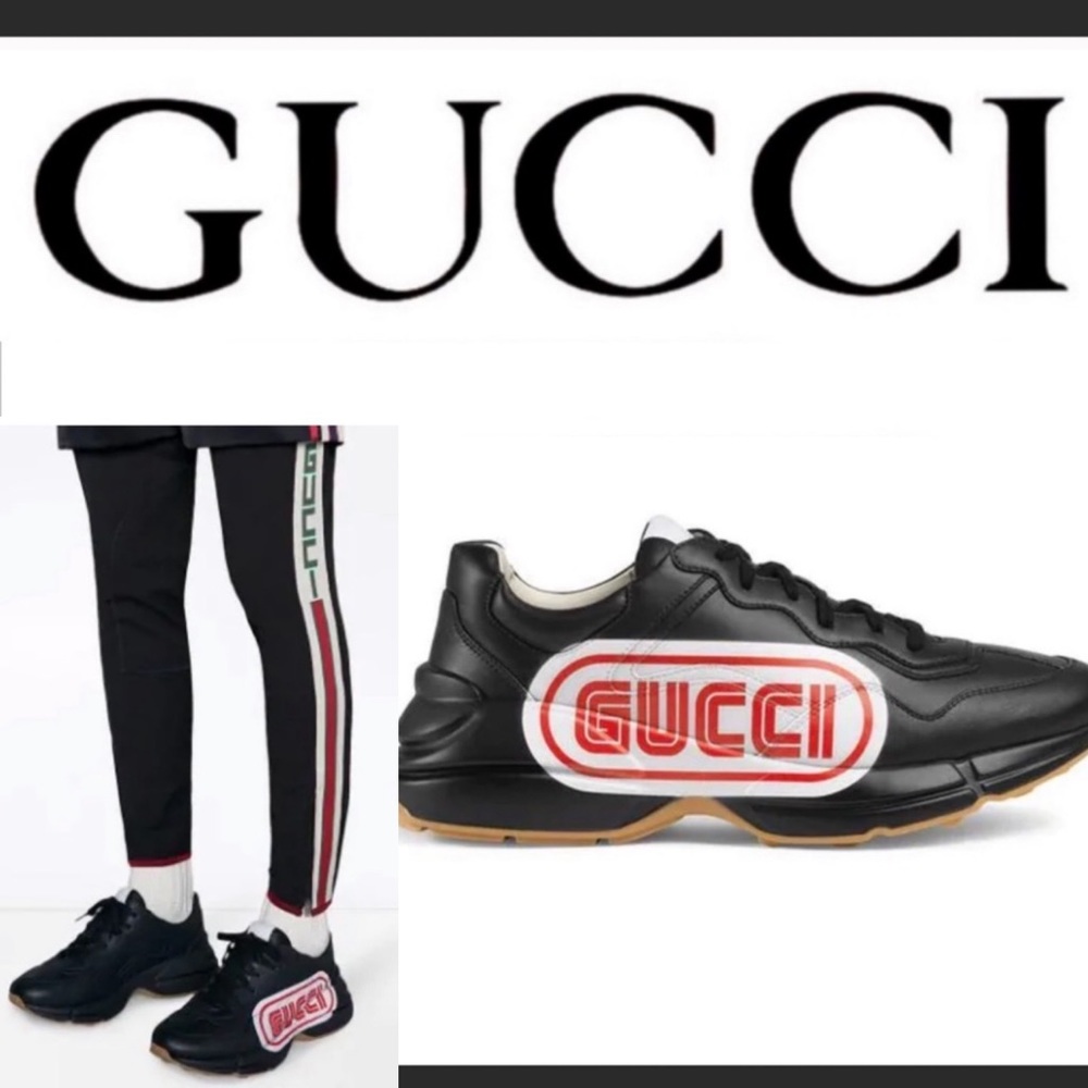SOLD ‼️🥳HP🥳Gucci Rhyton black large logo - Picture 9 of 9